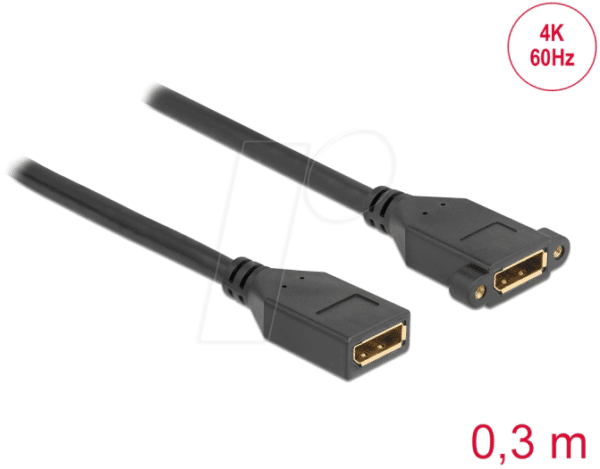 DELOCK 87099 - DisplayPort 1.2 Kabel Buchse zu Buchse