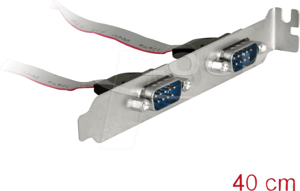 DELOCK 89268 - Slotblech mit 2x Seriell DB9