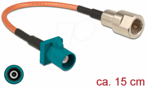 DELOCK 89834 - HF-Kabel FAKRA Z Stecker > FME Stecker 15 cm