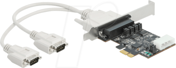 DELOCK 89909 - Konverter PCIe x1 > DB44 + Kabel für 2x RS-232