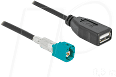 DELOCK 90310 - KFZ - HSD Z Stecker auf USB A Buchse