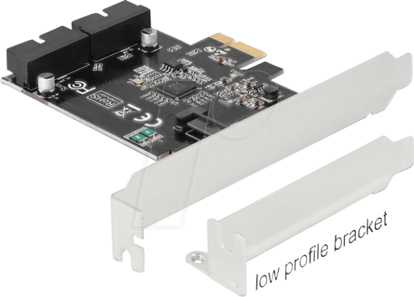 DELOCK 90387 - PCIe Karte zu 2x USB 3.0 Pfostenstecker