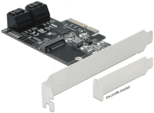 DELOCK 90396 - 4 Port SATA 1 Slot M.2 Key B PCI Express x4