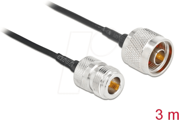 DELOCK 90476 - N Stecker zu N Buchse LMR/CFD100 3 m