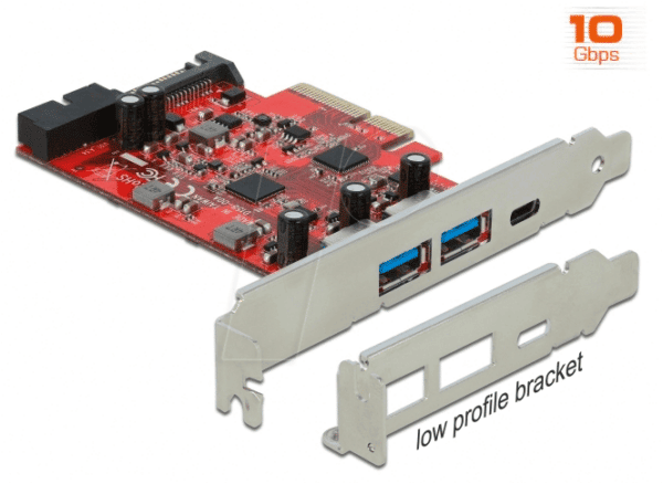 DELOCK 90492 - PCIe x4 > 1 x extern USB 3.1 C