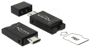 DELOCK 91738 - OTG Card Reader micro-USB