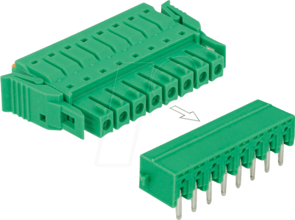 DELOCK 65958 - Terminalblock 8 Pin horizontal