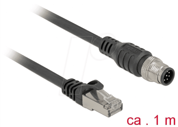 DELOCK 84922 - Kabel RJ45 Stecker > M12 Stecker  1 m