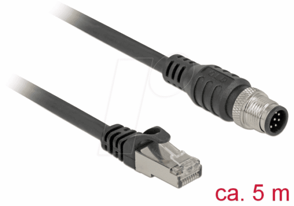 DELOCK 84925 - Kabel RJ45 Stecker > M12 Stecker  5 m