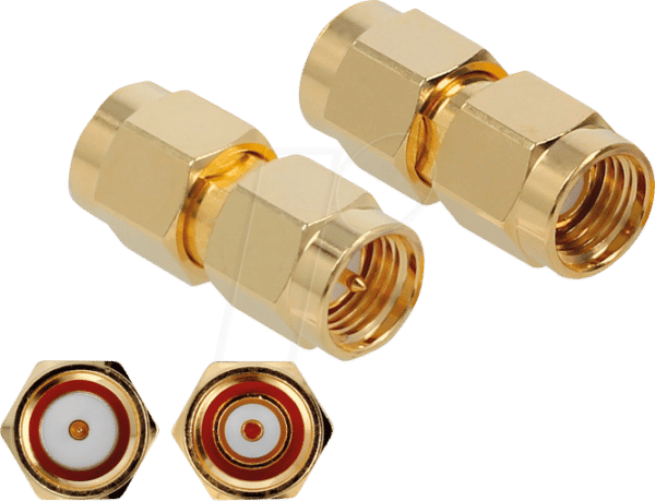 DELOCK 89971 - Adapter RP-SMA Stecker > SMA Stecker