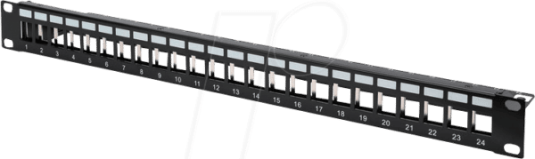 DIGITUS DN91411 - 19'' Patchpanel für 24x Keystone Module