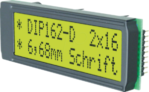 LCD 162 DIP - LCD-Display mit Standardcontroller