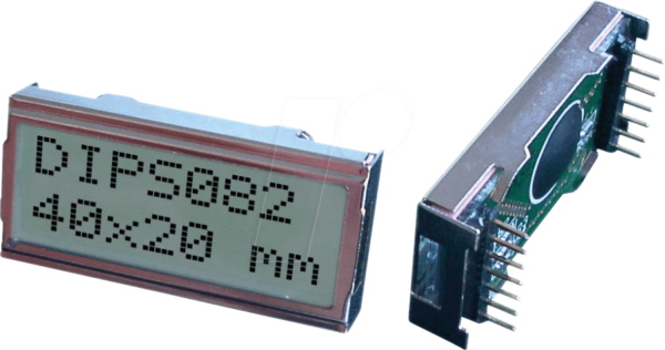 LCD MO82 DIP - Minimodul 40x20 mm