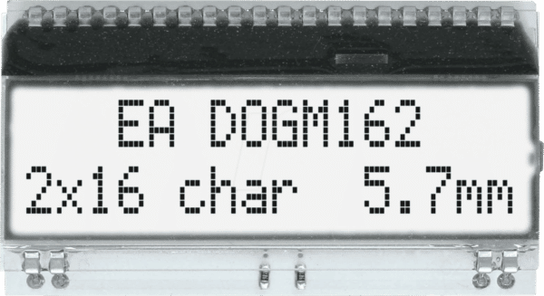 EA DOGM162W-A - LCD-Textmodul