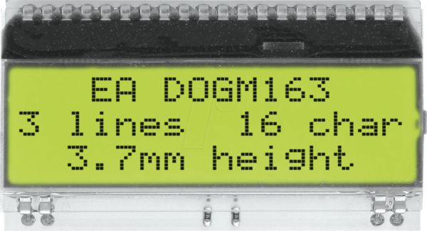 EA DOGM163E-A - LCD-Textmodul