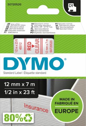DYMO D1 45012 - DYMO D1 Schriftband