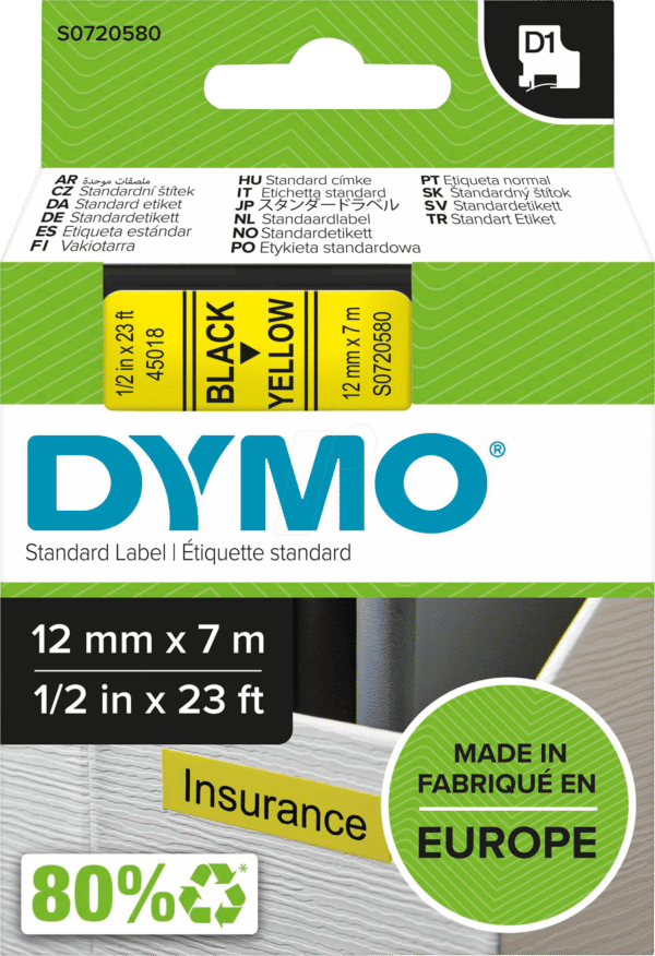 DYMO D1 45018 - DYMO D1 Schriftband