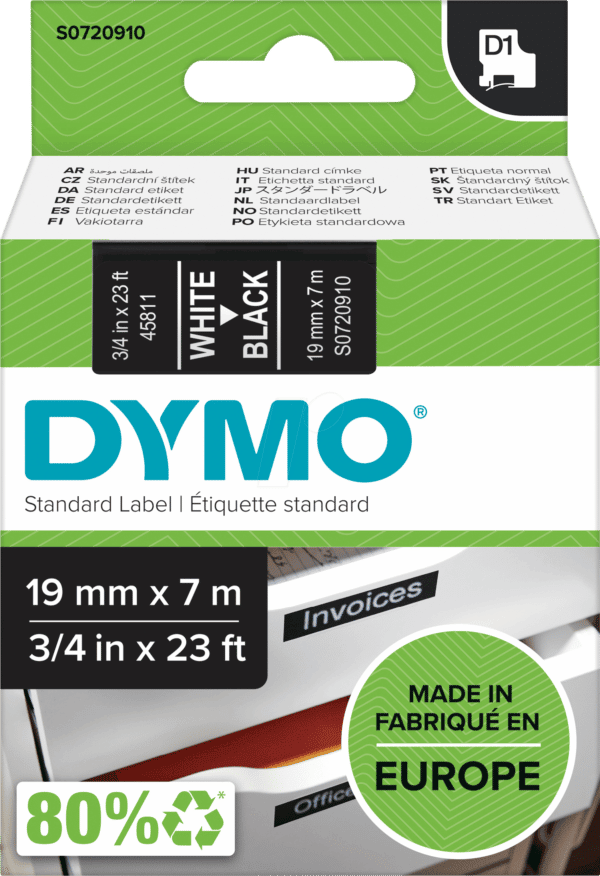 DYMO D1 45811 - DYMO D1 Schriftband