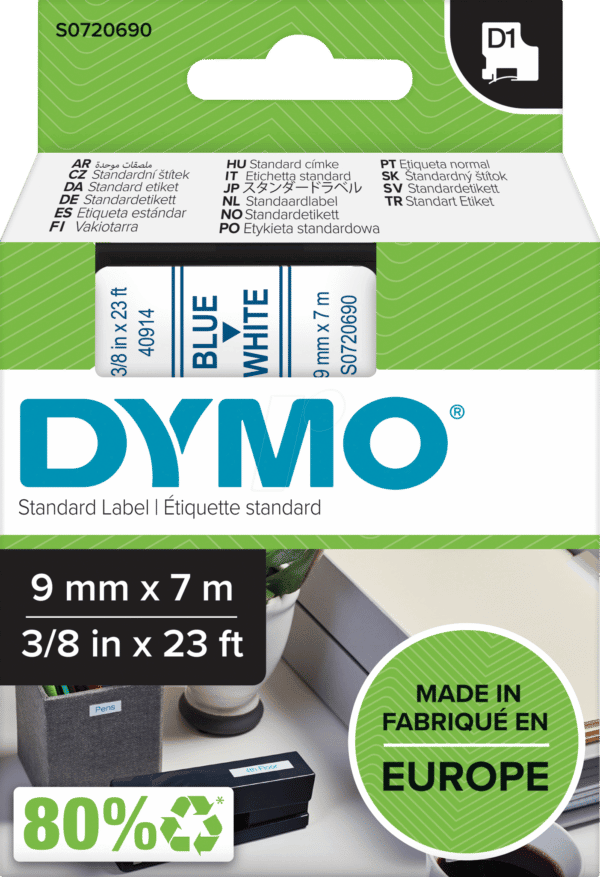 DYMO S0720690 - DYMO D1 Schriftband