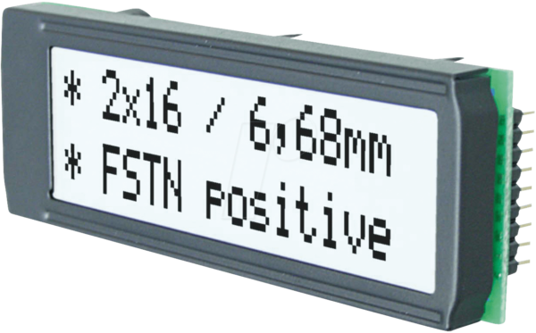 LCD 162SW DIP - LCD DIP-Modul