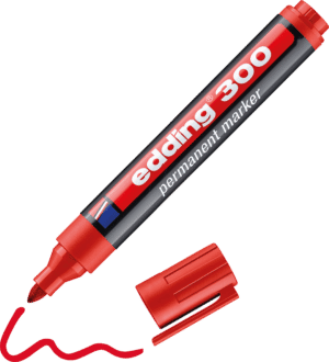 EDDING 300RT - Permanent Marker / rot / 1