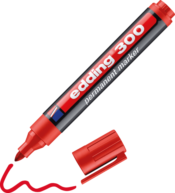 EDDING 300RT - Permanent Marker / rot / 1