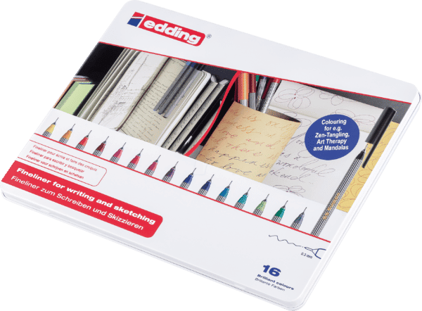 EDDING 55/16S - Fineliner Set Blechbox