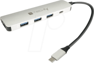 EFB USB31CHUB4TL - USB 3.0 4-Port Alu Hub + 1& USB-C PD