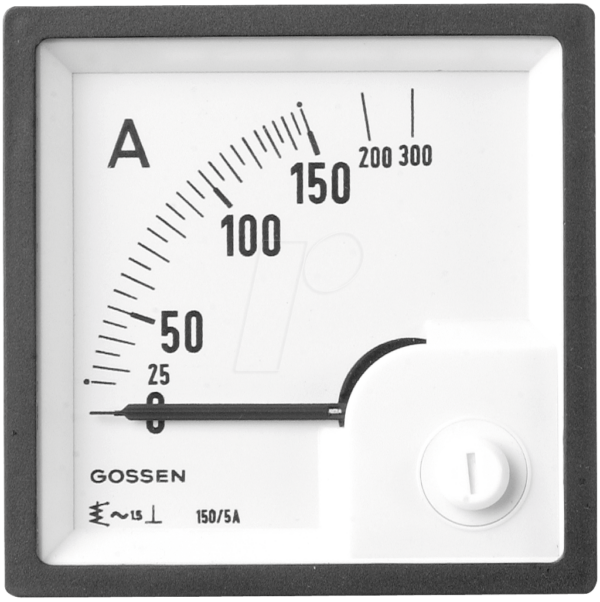 EQB 72-15A - Dreheisen-Messwerk 0-15 A/30 A