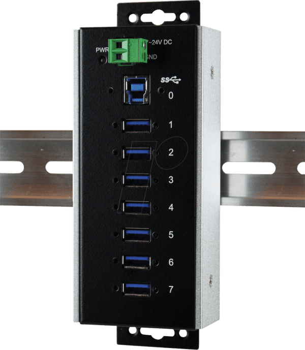 EXSYS 1187HMVSWT - USB 3.0 7-Port Industrie-Hub