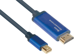 GC 4844-SF020B - Mini DP 1.4 auf HDMI 2.0 A Stecker