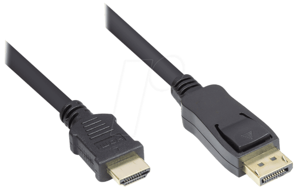 GC DP-HDMI - DisplayPort 1.2 Stecker auf HDMI A Stecker