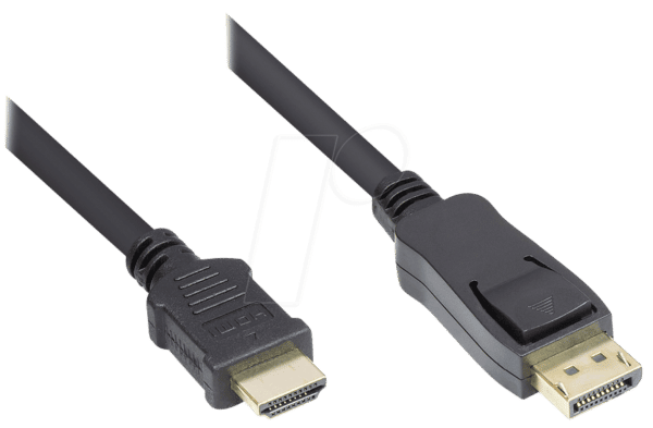 GC DP-HDMI1 - DisplayPort 1.2 Stecker auf HDMI A Stecker