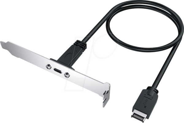 GG 18023 - Slotblende 20 Pin intern Key A Buchse > USB 3.1 Typ-C