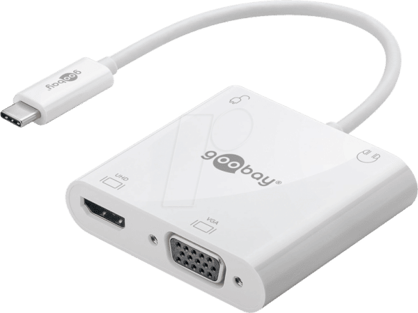 GOOBAY 52418 - Adapter USB-C > HDMI+VGA+PD