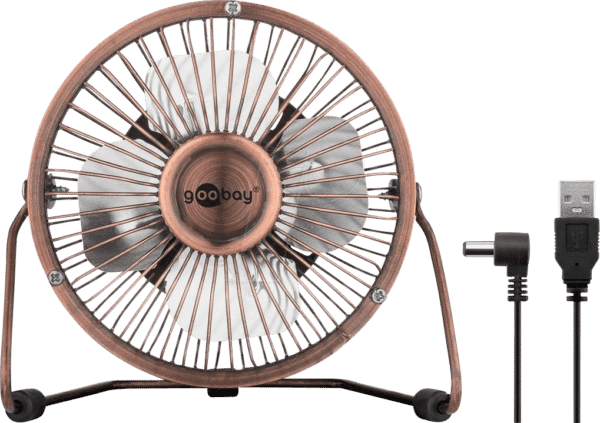 GOOBAY 55524 - 4 Zoll USB Ventilator für den Schreibtisch - bronze