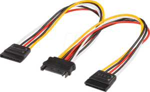 GOOBAY 95114 - SATA Strom Buchse > 2x SATA Strom Stecker