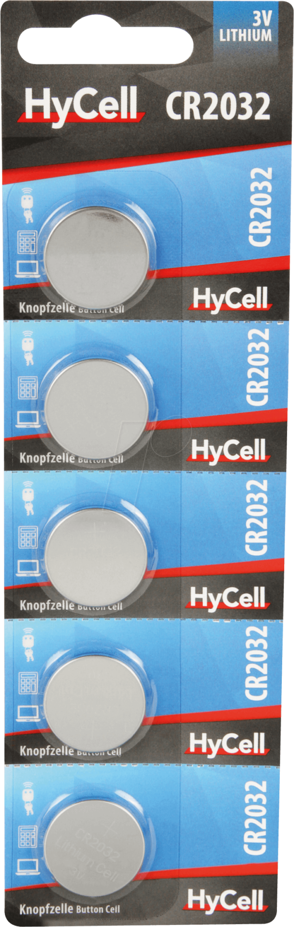 HC 5XCR2032 - Lithium-Knopfzelle