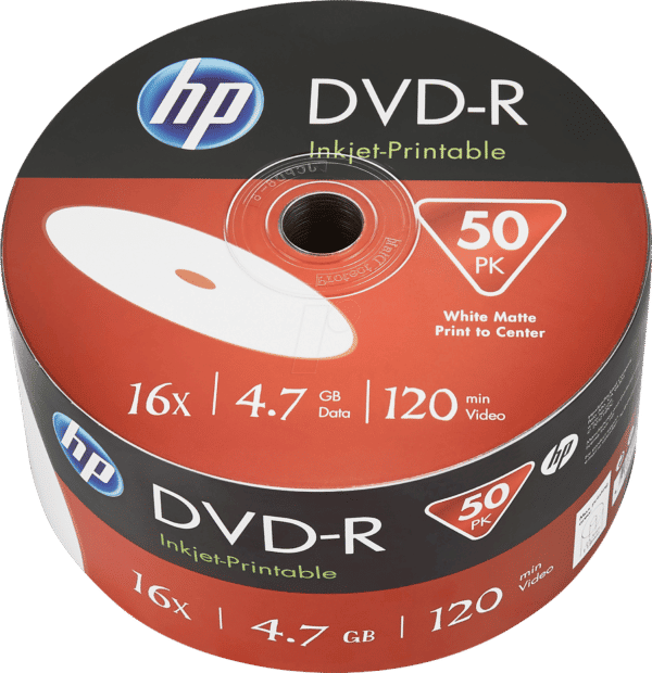 HP DME00070WIP - DVD-R 4.7GB/120Min