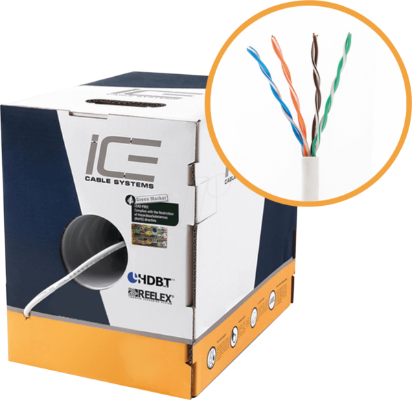 ICE CAT5E BL - Cat.5e Verlegekabel