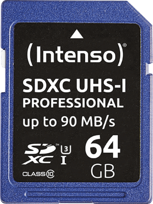INTENSO 3431490 - SDXC-Speicherkarte 64GB