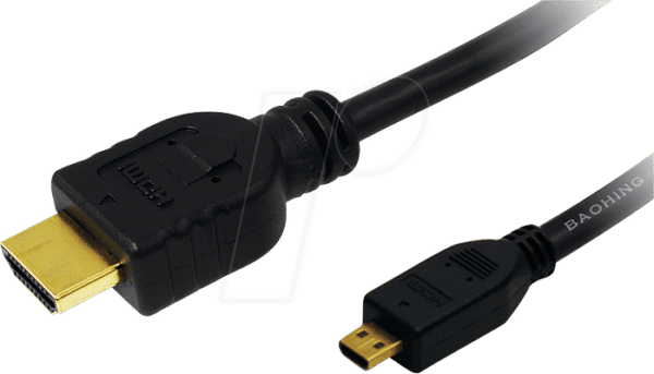 LOGILINK CH0031 - HDMI Micro-D Stk. > HDMI A Stk.