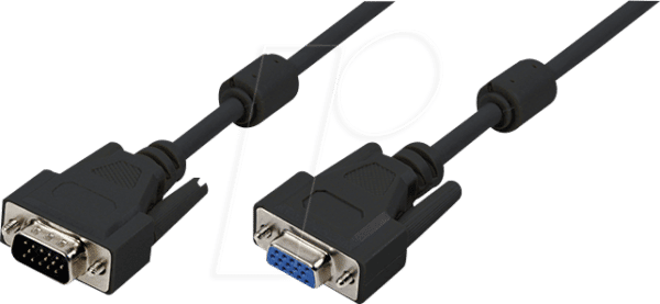 LOGILINK CV0019 - VGA Monitor Kabel 15-pol VGA Verlängerung