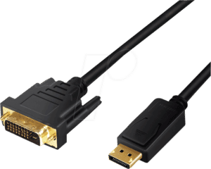 LOGILINK CV0133 - Displayport 1.2 Stecker auf  DVI 24+1 Stecker