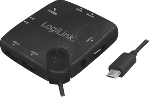 LOGILINK UA0345 - Micro-USB OTG Multifunktions-Hub / Cardreader