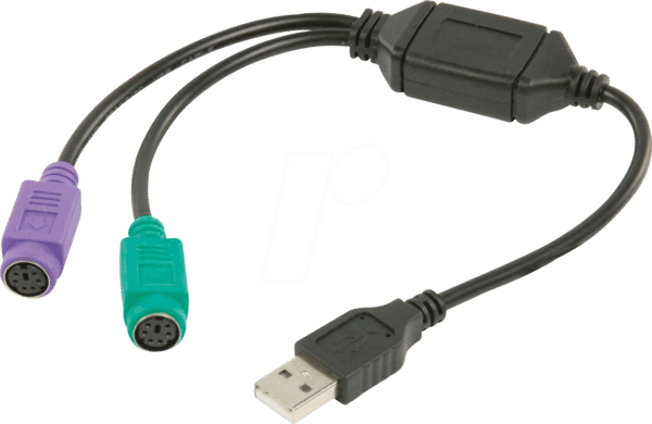 N CCGP60830BK03 - USB - PS/2-Adapterkabel