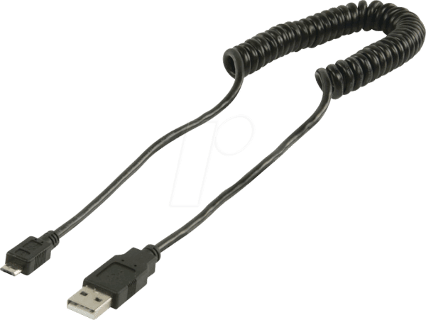 N CCGP60540BK20 - USB 2.0 Spiralkabel