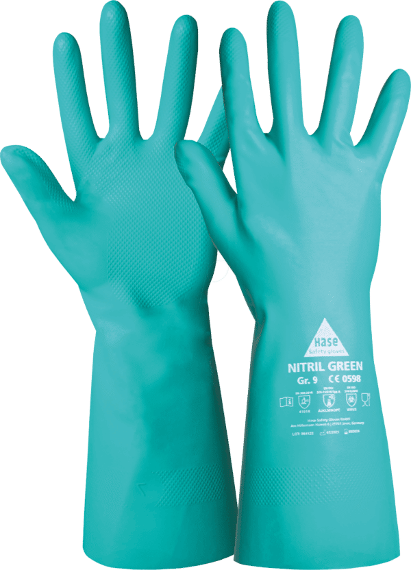 HASE 904000 8 - Chemikalienschutzhandschuh Nitril Green