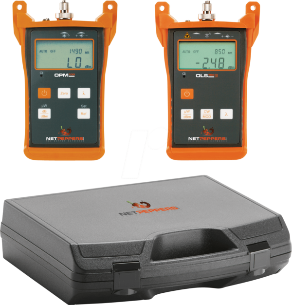 NP OLT100 SM - Glasfaserdämpfungsmesskit für Singlemode Glasfaserstrecken