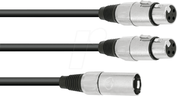 OMNI 30225210 - Adapterkabel XLR Stecker / 2x XLR Buchse